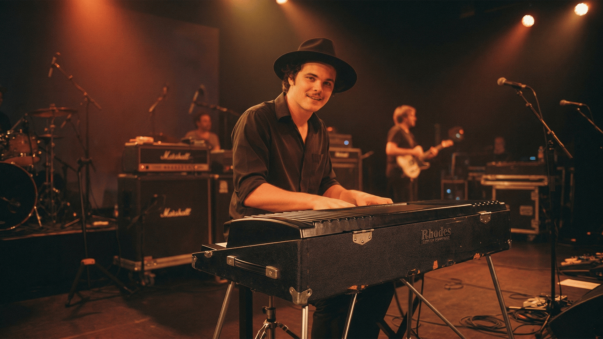 Brian performing at Antone's Nightclub, Austin Texas, 1985