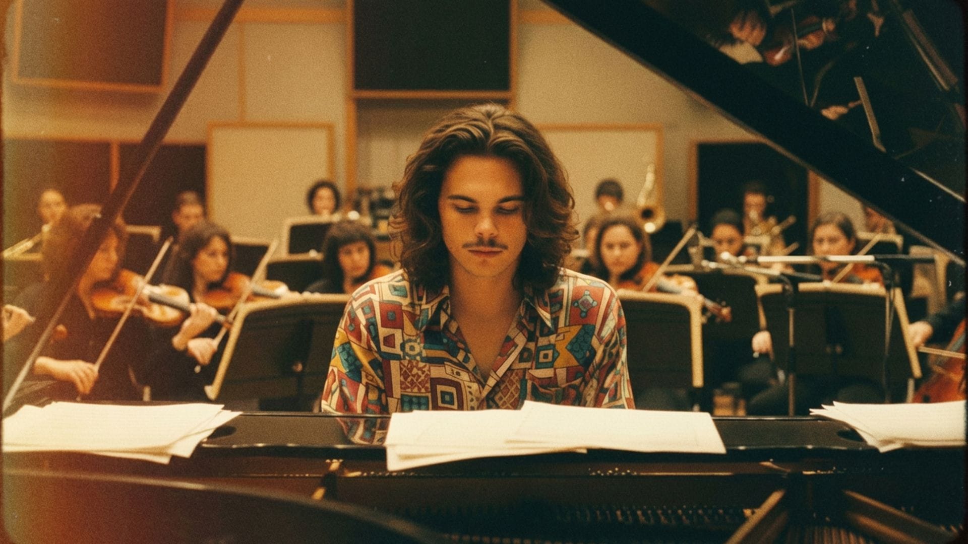 Brian performing the Arther Soundtrack with Orchestra, A&R Recording Studio A1, NYC, 1981