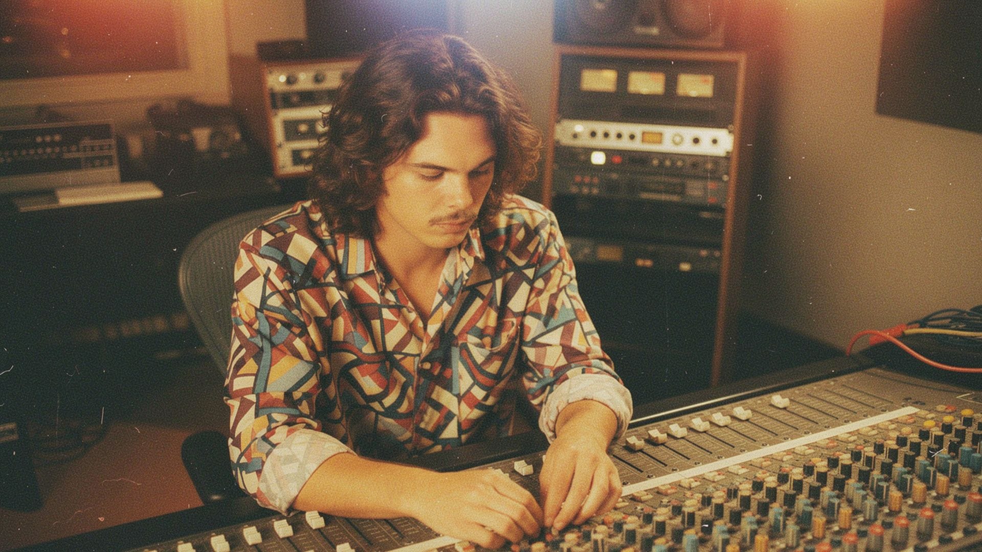 Brian working on the Postproduction of the Arthur Theme Song (Best That You Can Do), A&R Recording Studio A1, NYC, 1981