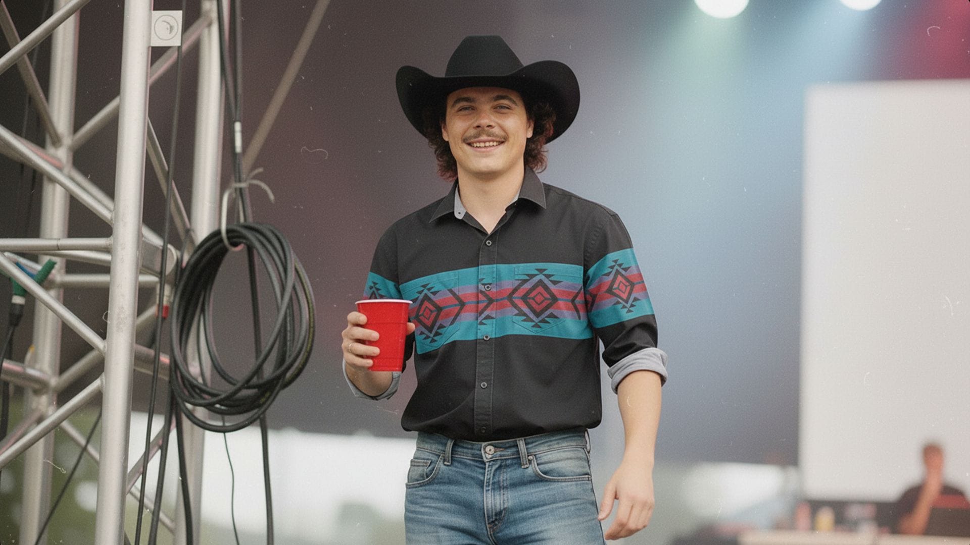 Brian Backstage USO tour, Kaiserslautern, Germany, 1994