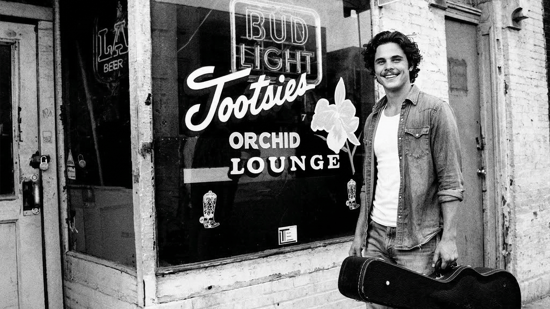 Brian showing up for a gig at Tootsies Orchard Lounge, Nashville, Tennessee, 1984