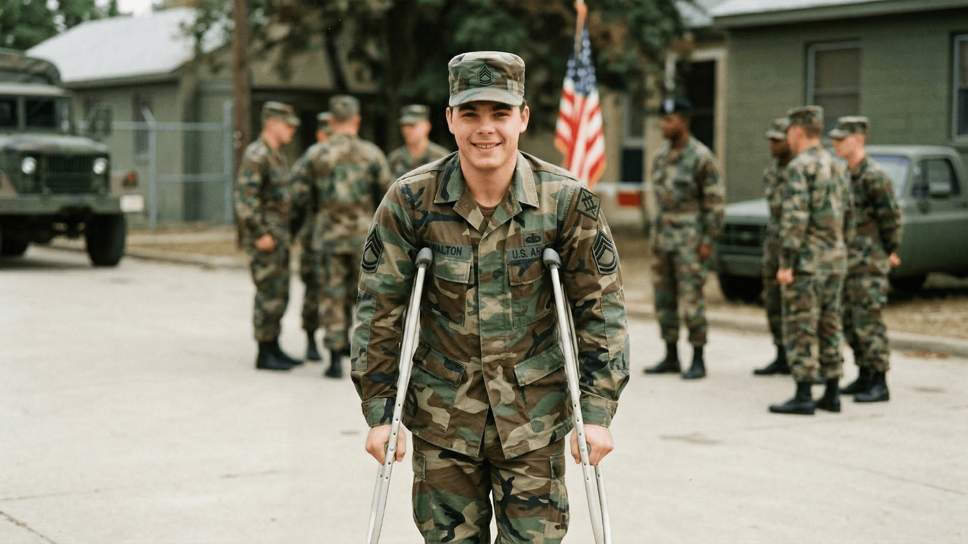Brian at Discharge, Fort Bragg, North Carolina, 1985