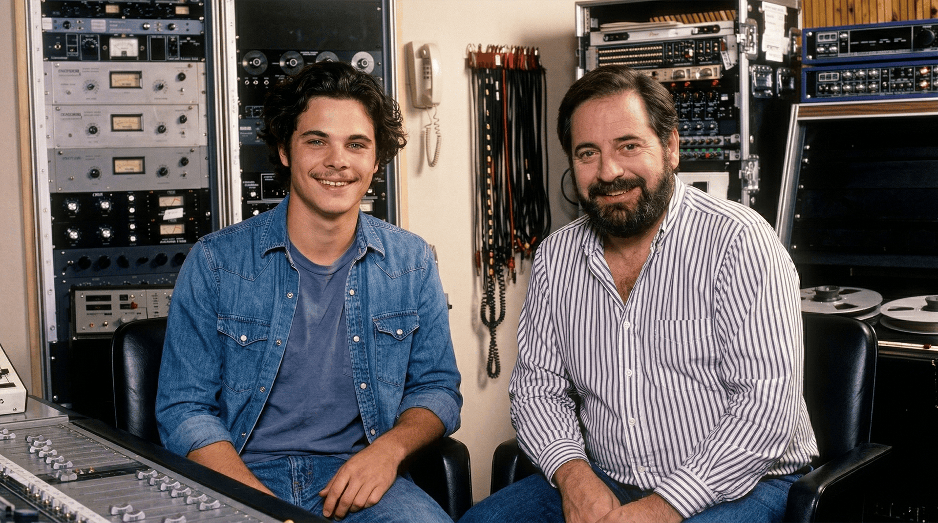 Brian and Phil Ramone, Studio R1, NYC, 1980
