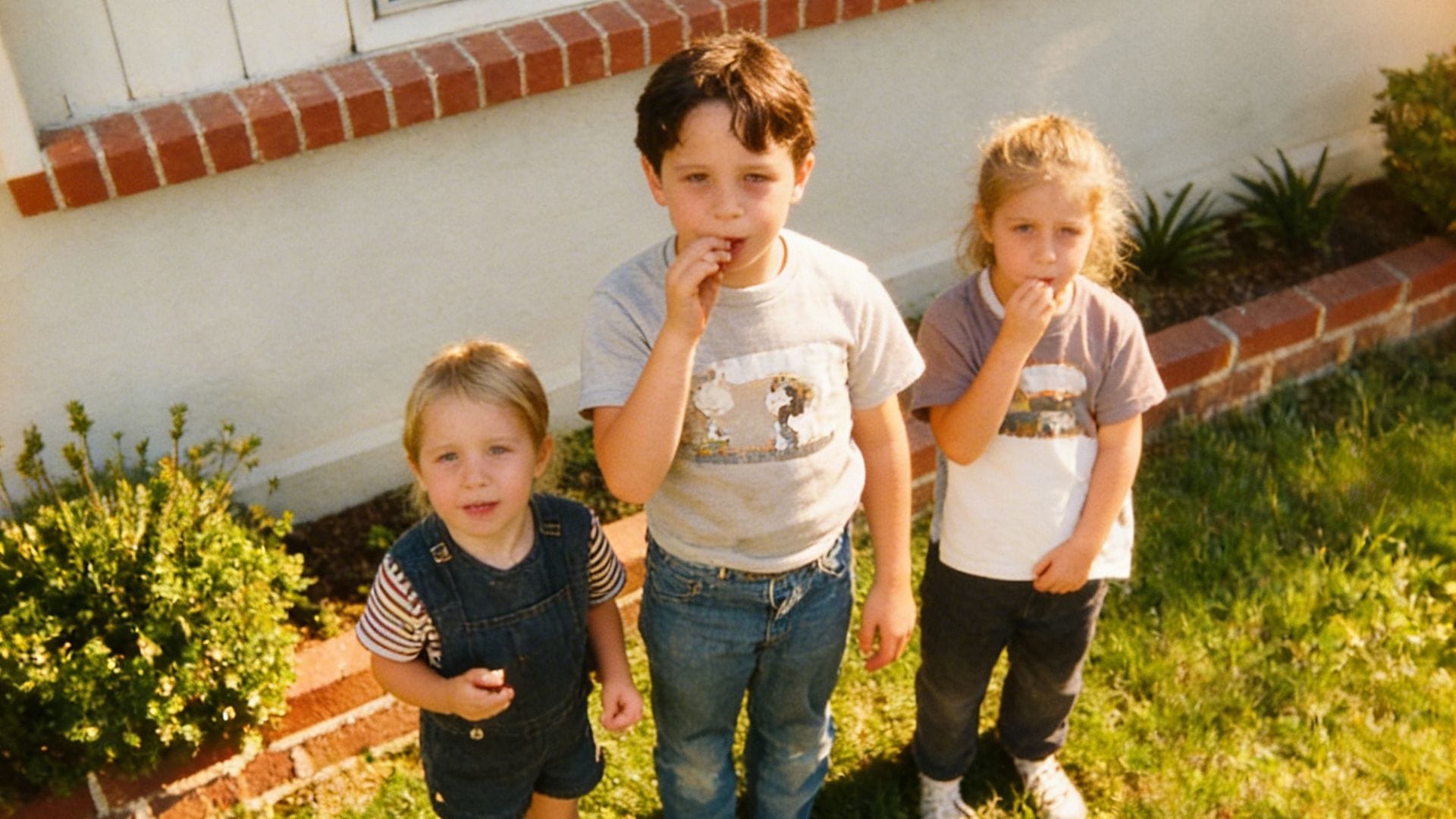 The Walton Kids (Robert, Brian, and Veronica), Glendale, California, 1971
