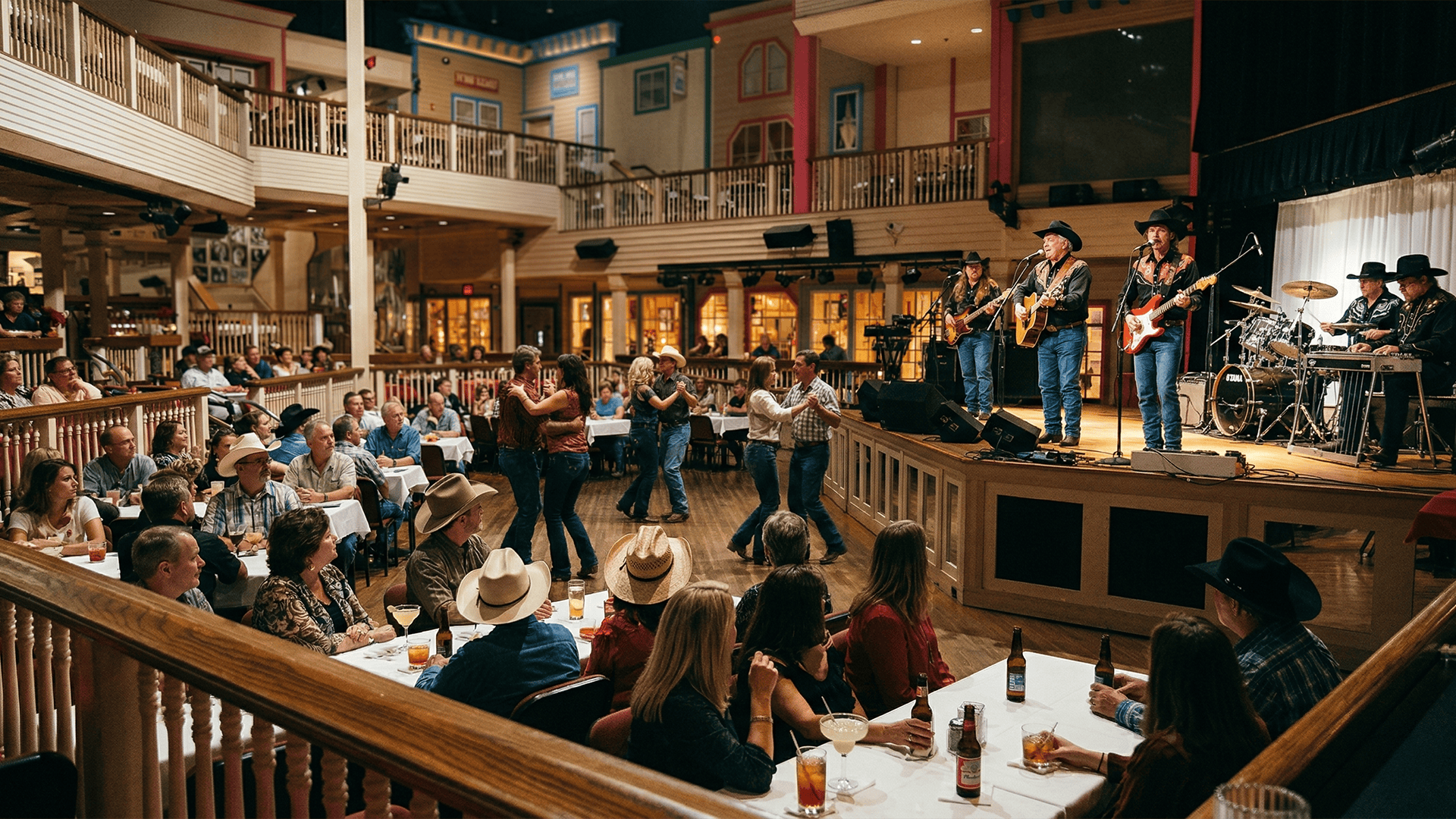 Brian performing with the Buckaroos and guest Junior Johnson at the Chrystal Palace in Bakersfield, CA, 2000