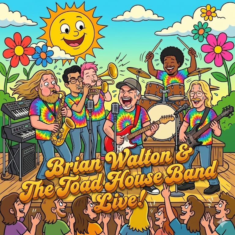Brian Walton & The Toad House Band Live! Artwork