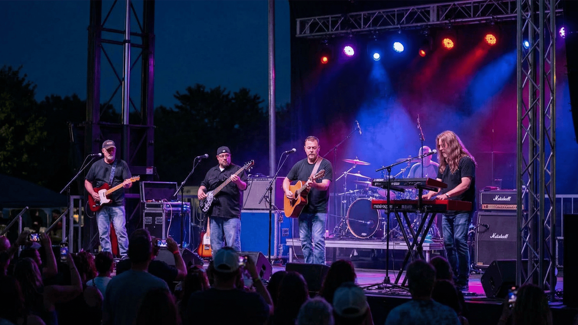 Brian performing live with Chris Tracy and Roughshod in 2008