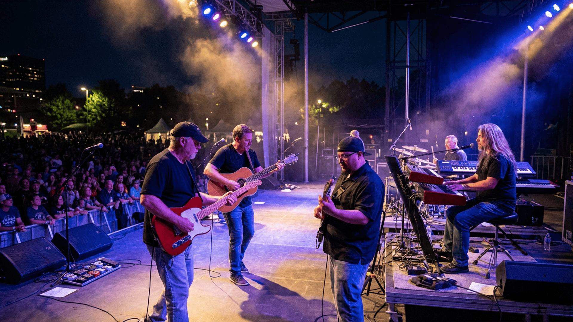 Brian performing live with Chris Tracy and Roughshod in 2008