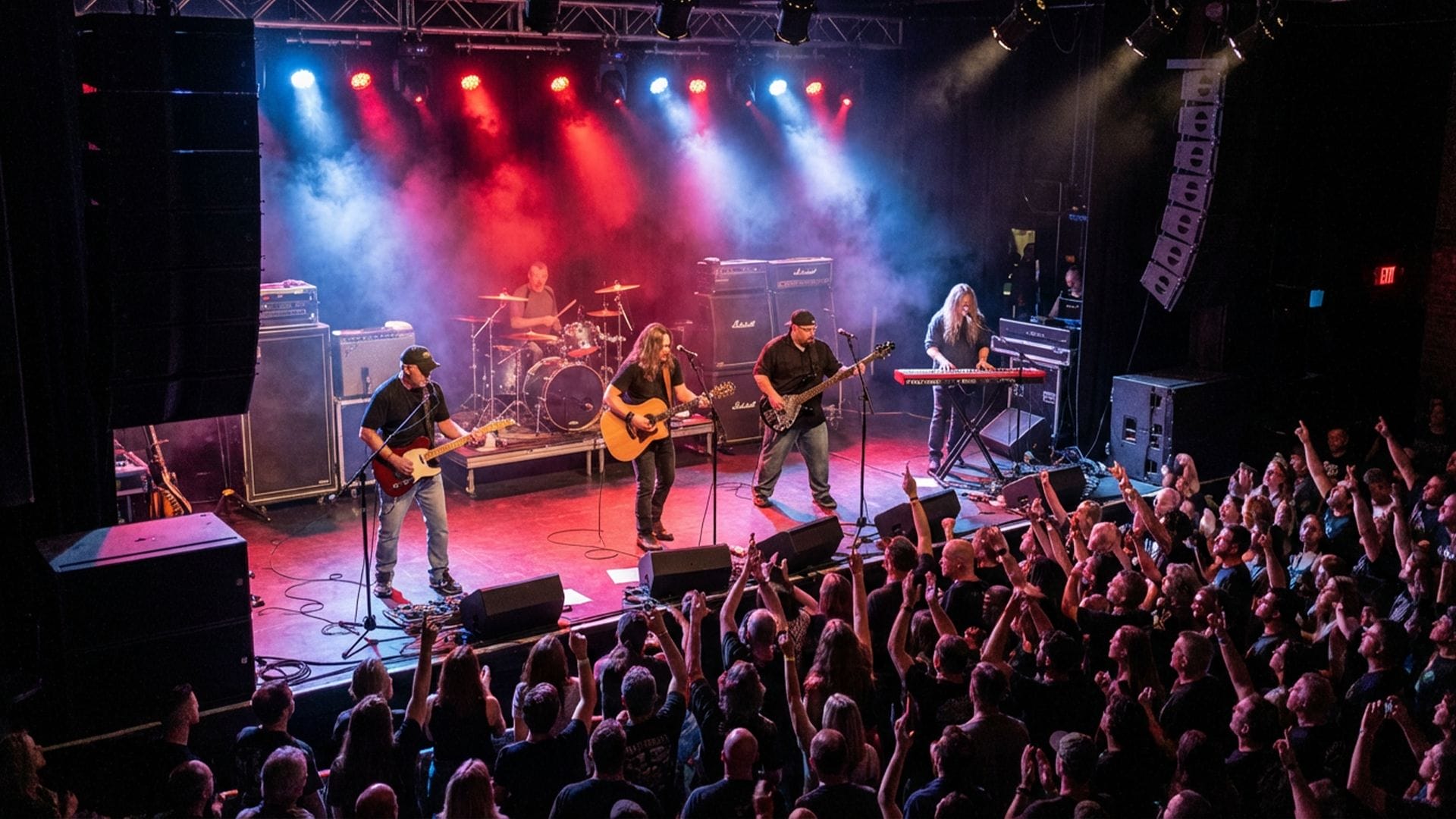 Brian performing live with the Toad House Band in 2008