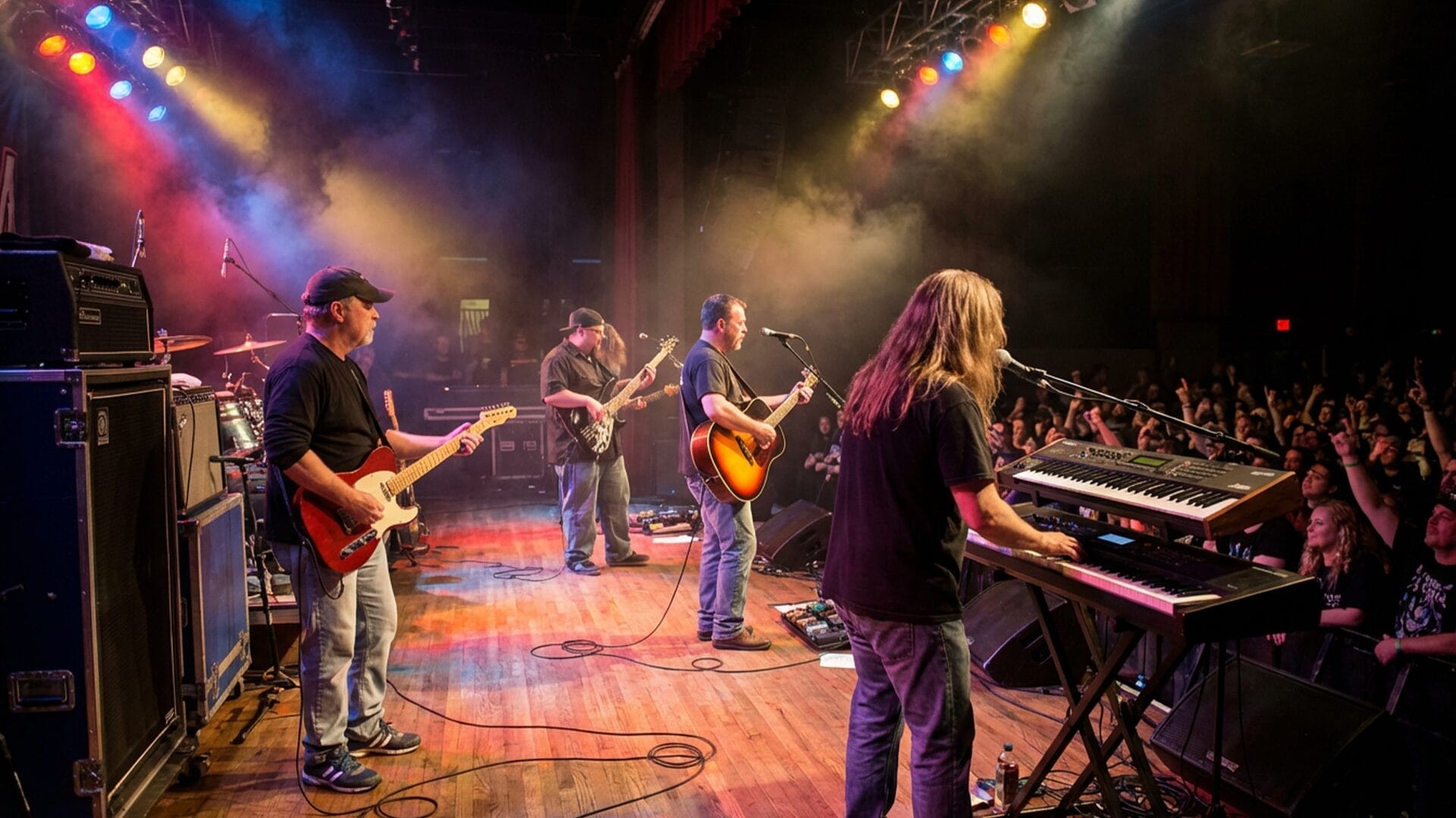 Brian performing live with Chris Tracy and Roughshod in 2008