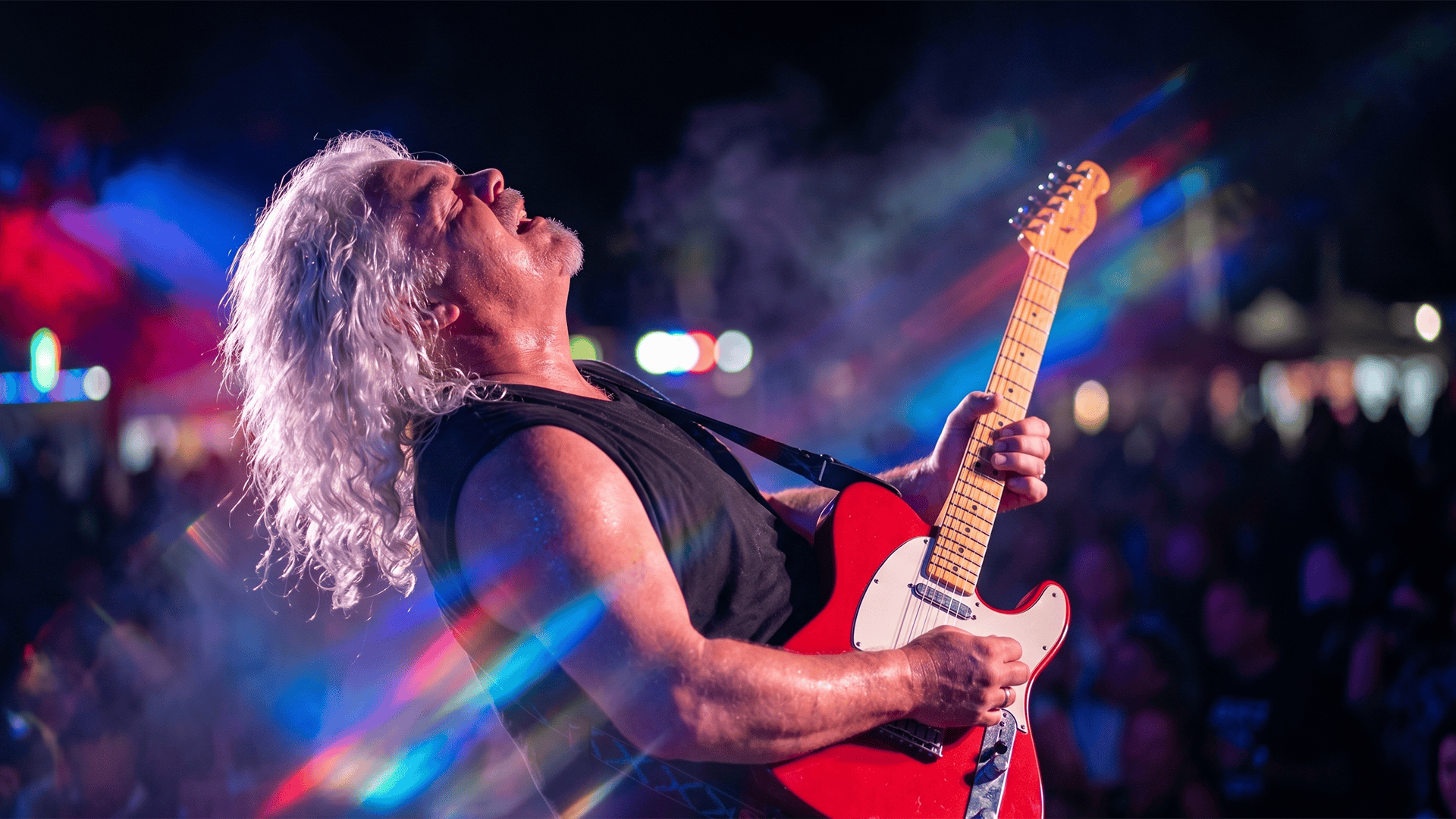 Brian ripping a solo with Cracker-41 at the Fort Meyers Swamp Fest in 2012